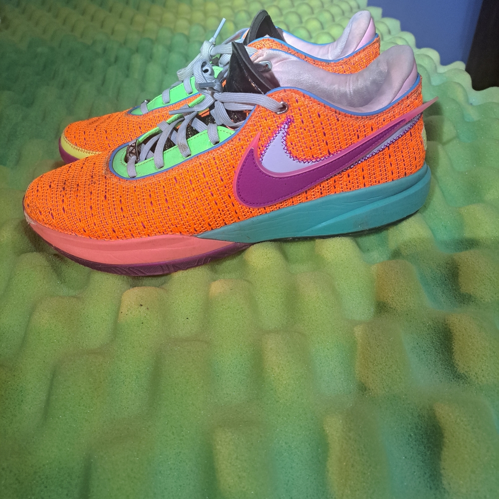 Nike Orange and Purple Athletic Shoes